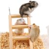Bamboo Rat Pig Toy Ferrets Toy Small Pet Stair Toy Hamster Guinea Stairs Wood Mouse Hamster Ladder