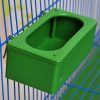 Pet Birds Hanging Feeding Trough Parrot Food Water Bowl Feeding Splash-proof Cup Plastic Bird Pigeons Cage Feeder